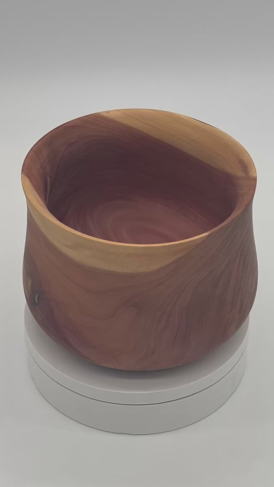 Upcycled, 5-in. Eastern Red Cedar Bowl (St. Petersburg, FL)